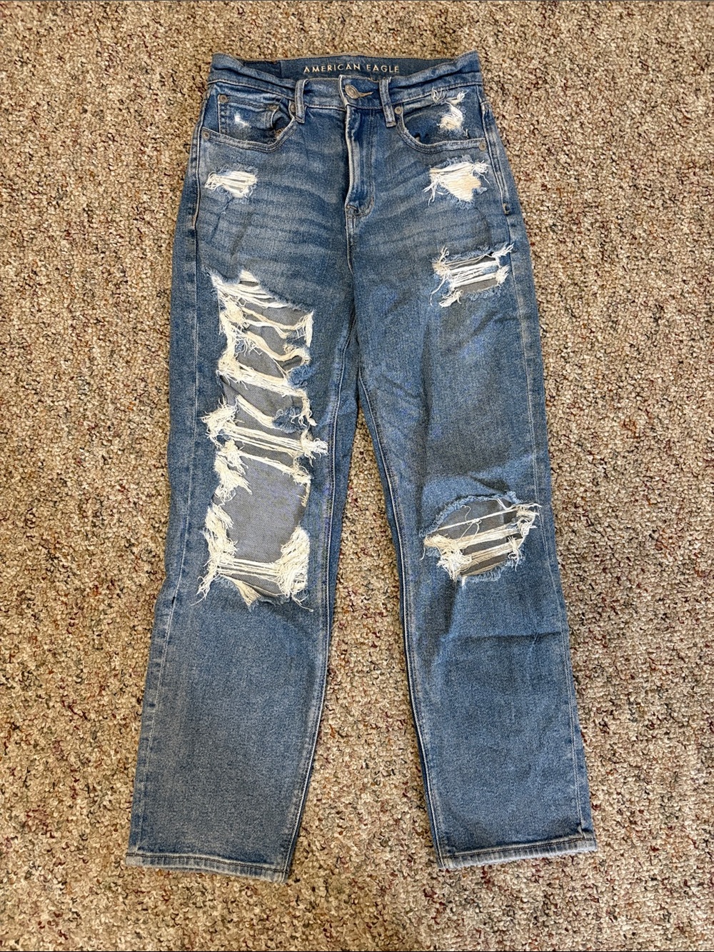 American Eagle Women’s Ripped Boyfriend Jeans